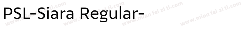PSL-Siara Regular字体转换